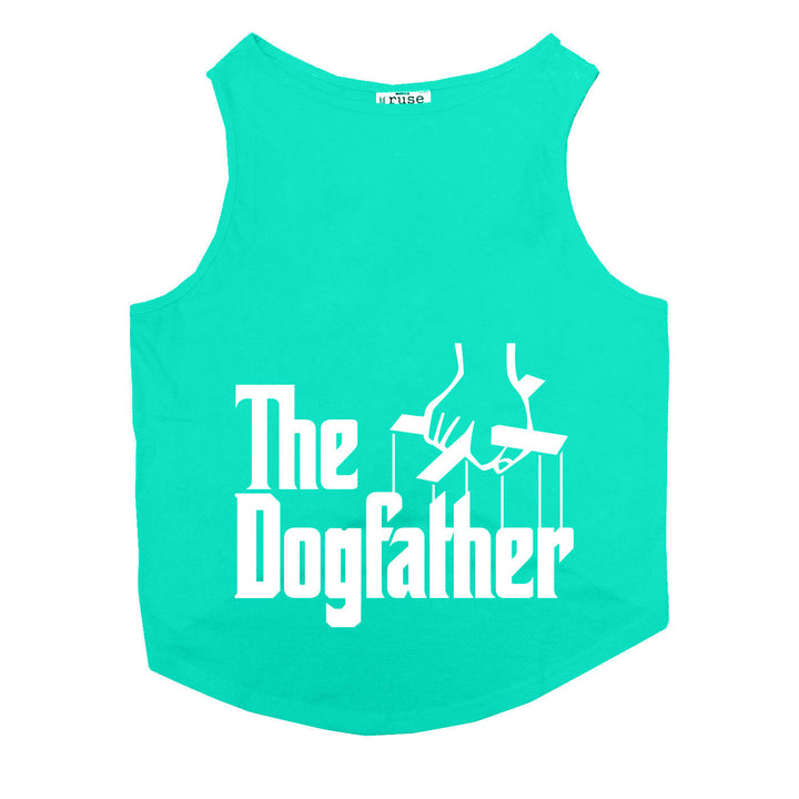 "Dogfather" Night Glow Printed Dog Tee