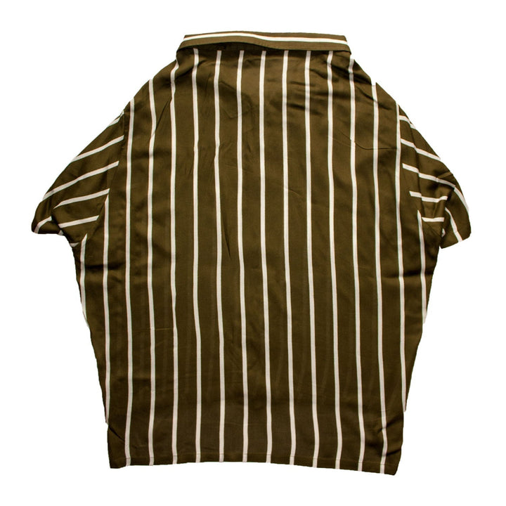 Green Striper Cat Shirt | SoftTech Fabric