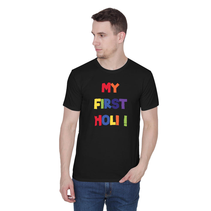"MY First Holi" Men Tee