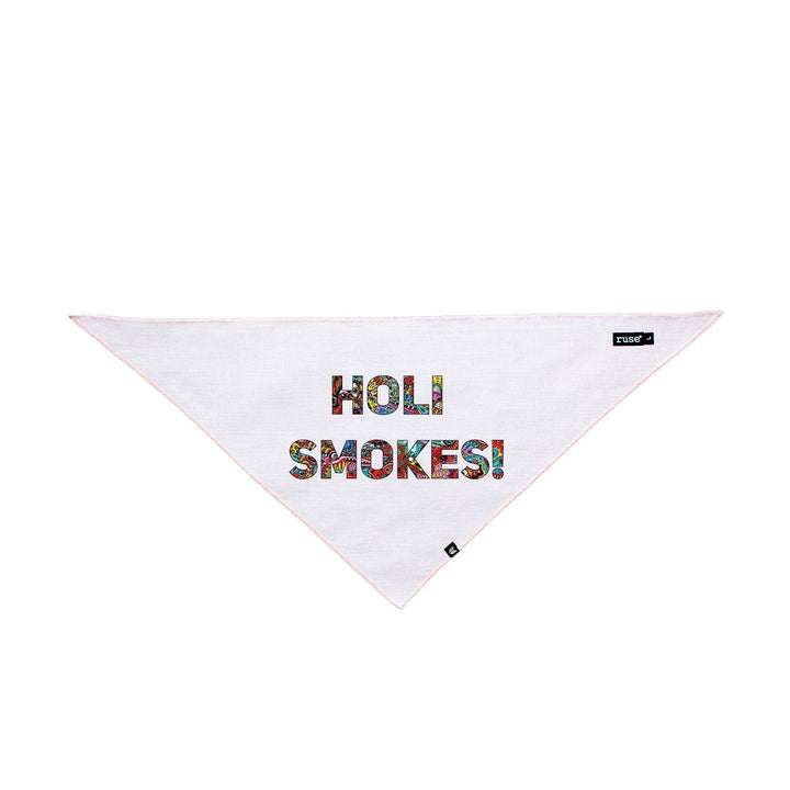 "Holi Smoke" Printed Knotty Dog Bandana