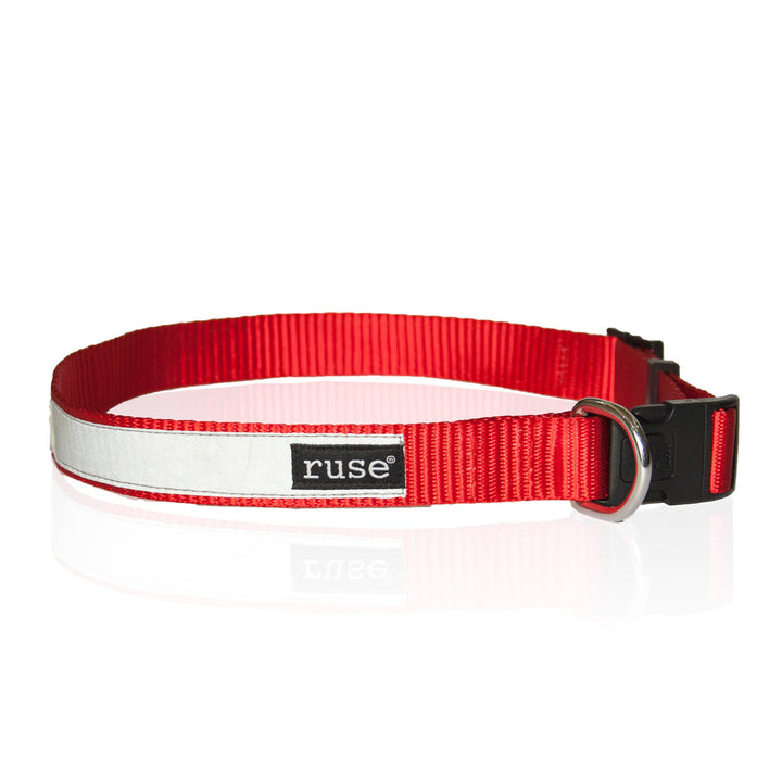 "Jumper" Night Glow Printed Reflective Nylon Neck Belt Collar for Dogs