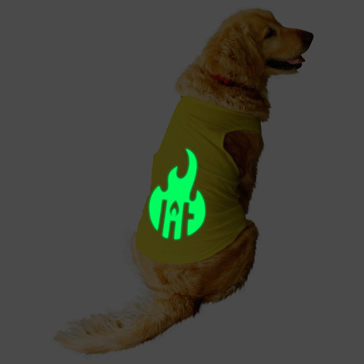 "LIT" Night Glow Printed Dog Tee