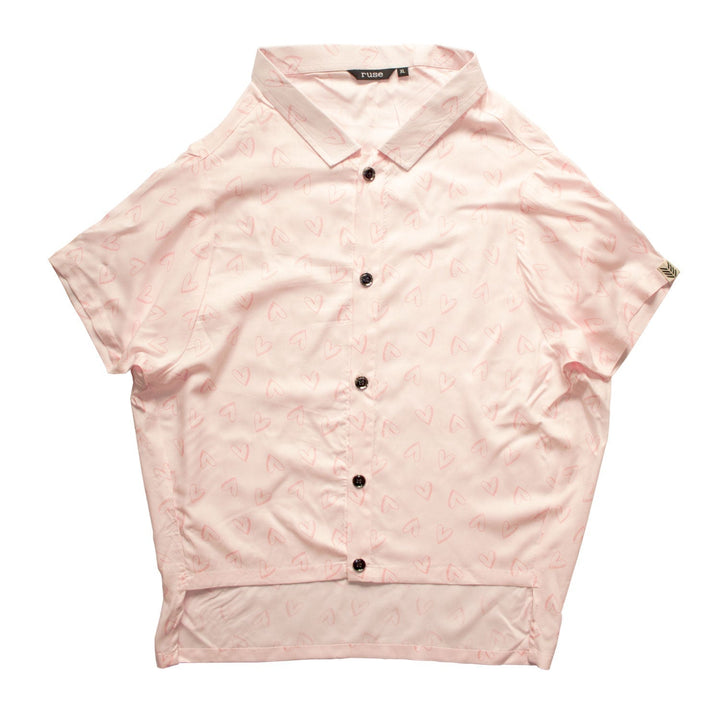 Pink Hearts Cat Shirt | SoftTech Fabric