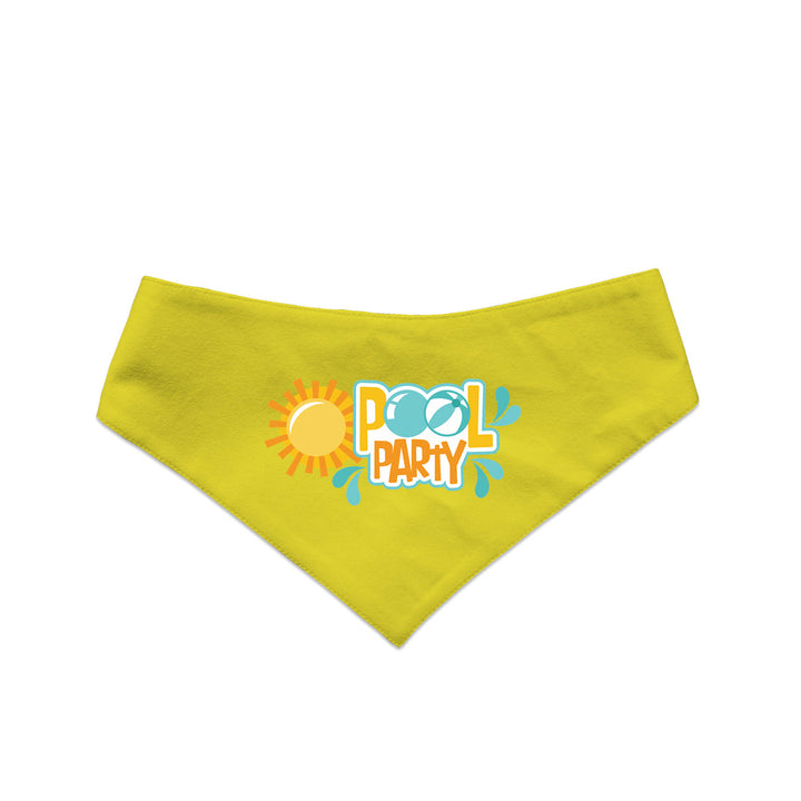 "Pool Party" Printed Reversible Bandana for Dogs