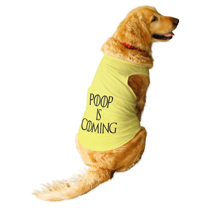 "Poop is Coming" Dog Tee