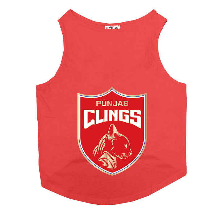 " Punjab Clings" Printed Tank Dog Jersey