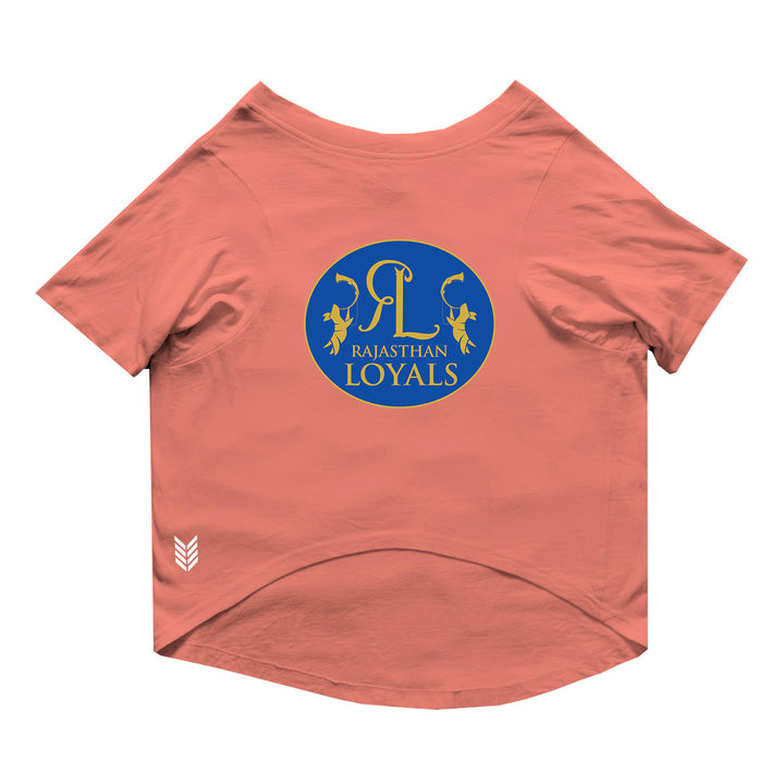 "Rajasthan Loyals" Customizable Crew Neck T-shirt Dog Jersey