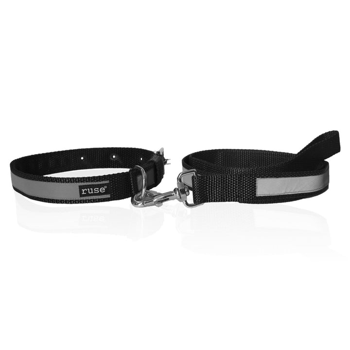 Reflective Nylon Neck Belt Collar and Leash for Dogs