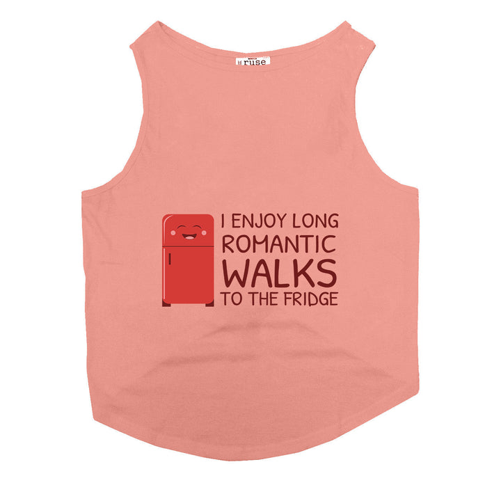 "Romantic Walks" Printed Tank Dog Tee