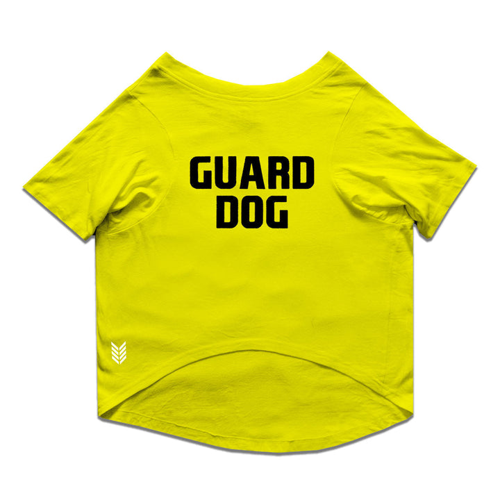 Ruse Basic Crew Neck "Guard Dog" Printed Half Sleeves Dog Tee