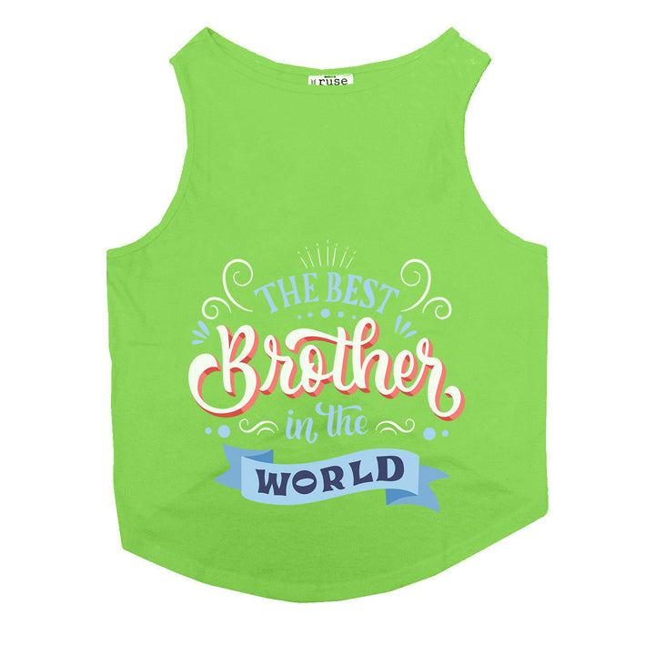 Ruse "Best Brother In The World" Printed Tank Cat Tee