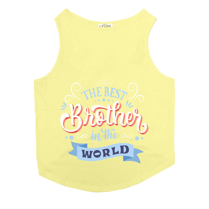 Ruse "Best Brother In The World" Printed Tank Cat Tee