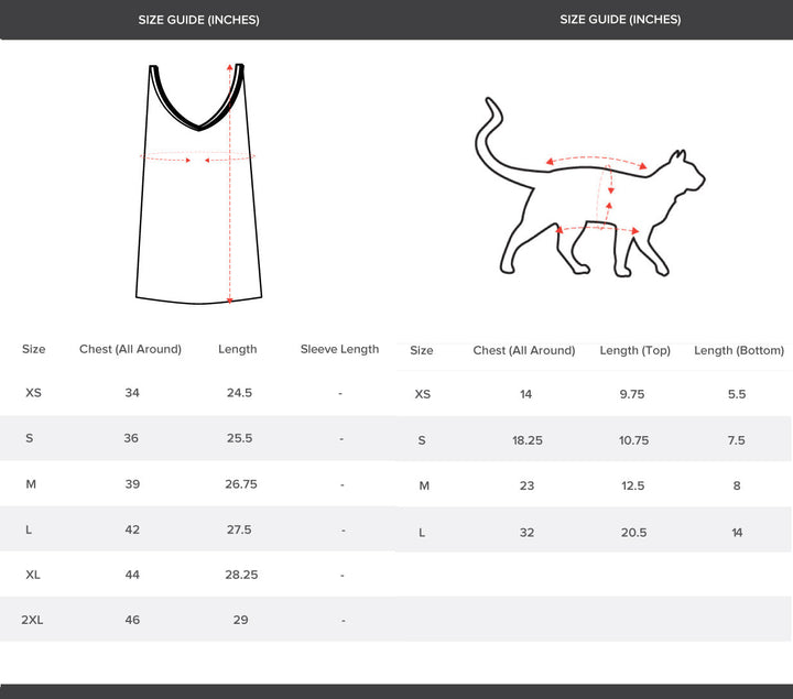 Ruse Twinning Vest "Happy Howli" Colorful Printed Half Sleeves Cat and Men Pet Parent Tank Set