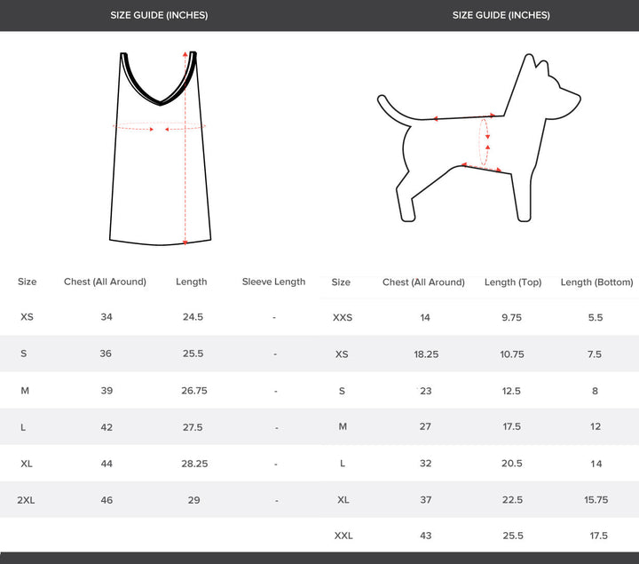 Ruse Twinning Vest "Happy Howli" Colorful Printed Half Sleeves Dog and Men Pet Parent Tank Set