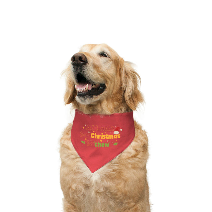 All I want for Christmas' Reversible Bandana for Dogs