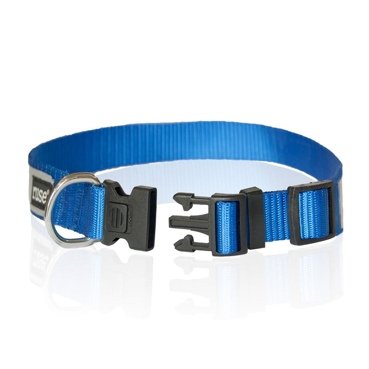 "Security" Printed Reflective Nylon Neck Belt Adjustable Dog Collar