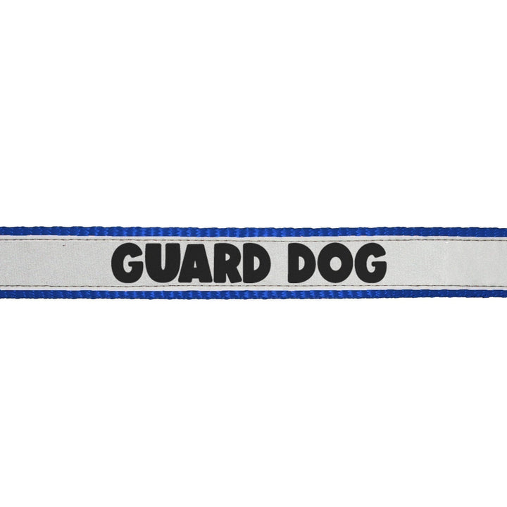 "Guard Dog" Printed Reflective Nylon Neck Belt Adjustable Dog Collar