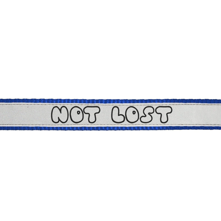 "Not Lost" Printed Reflective Nylon Neck Belt Adjustable Cat Collar