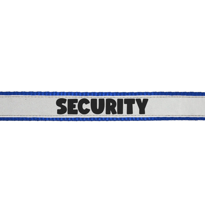 "Security" Printed Reflective Nylon Neck Belt Adjustable Dog Collar