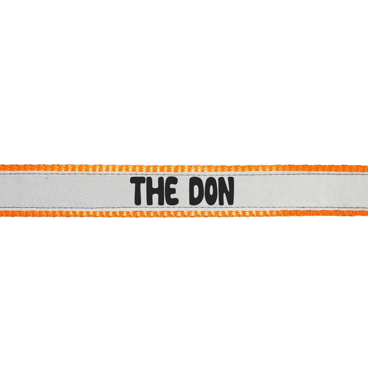 "The Don" Printed Reflective Nylon Neck Belt Adjustable Dog Collar