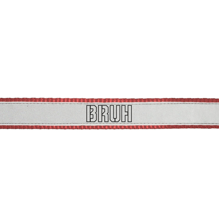 "Bruh" Printed Reflective Nylon Neck Belt Adjustable Cat Collar