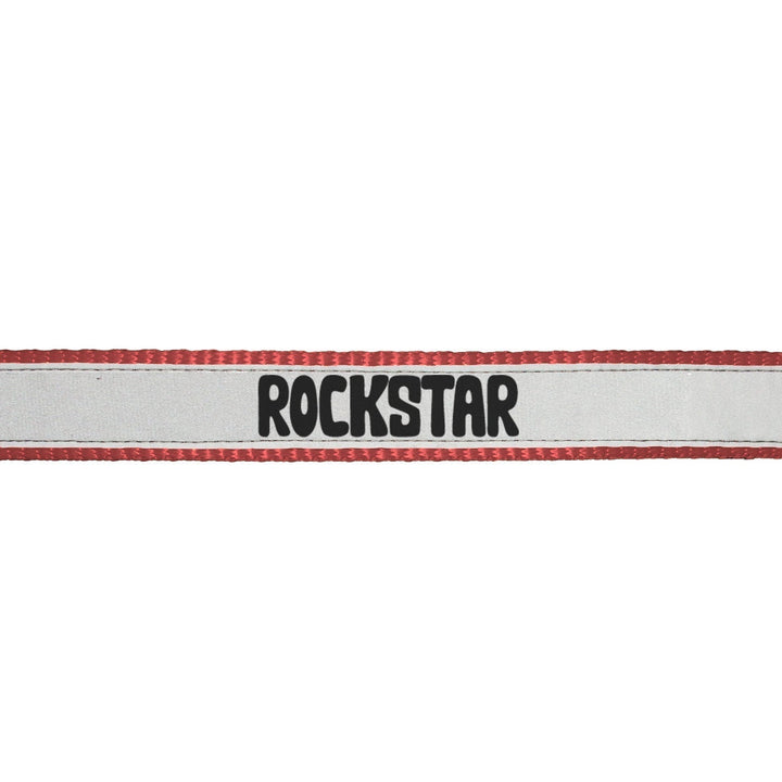 "Rockstar" Printed Reflective Nylon Neck Belt Adjustable Cat Collar