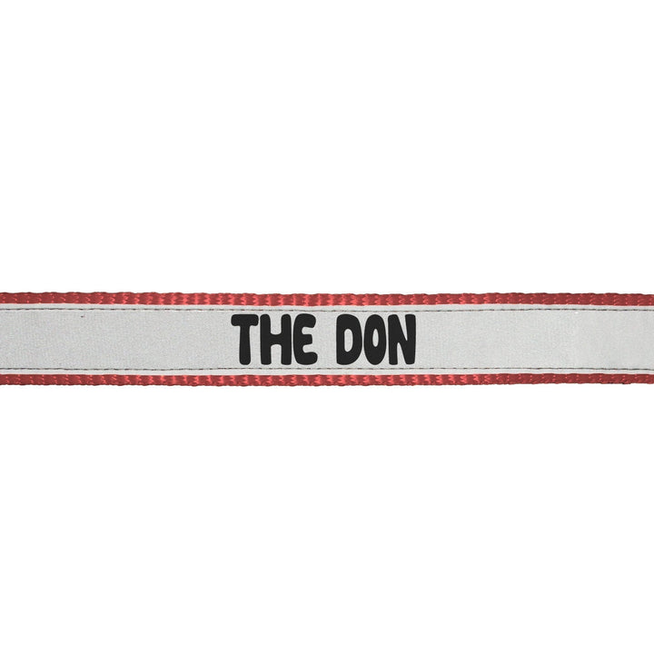 "The Don" Printed Reflective Nylon Neck Belt Adjustable Dog Collar