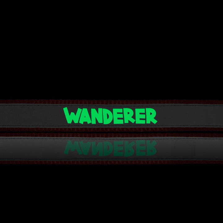 "Wanderer" Night Glow Printed Reflective Nylon Neck Belt Collar for Dogs
