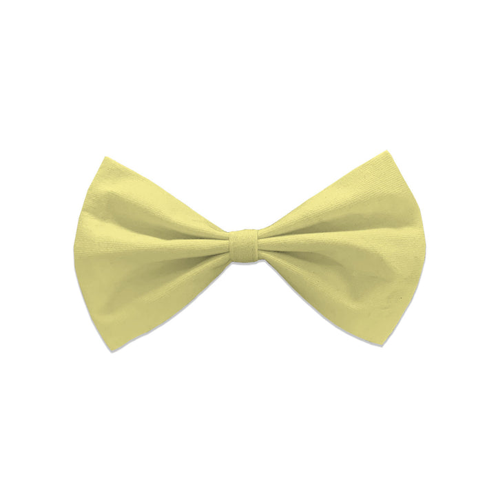 Solid Upcycled Cotton Cat Bow Tie