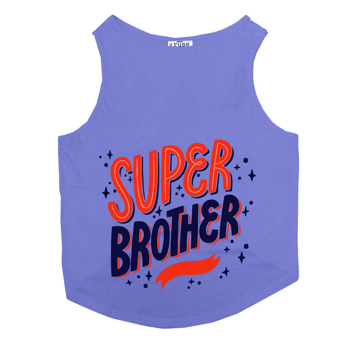 "Super Brother" Printed Tank Cat Tee