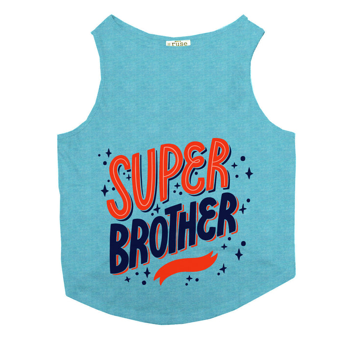 "Super Brother" Printed Tank Cat Tee