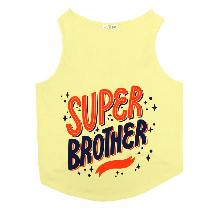 "Super Brother" Printed Tank Dog Tee