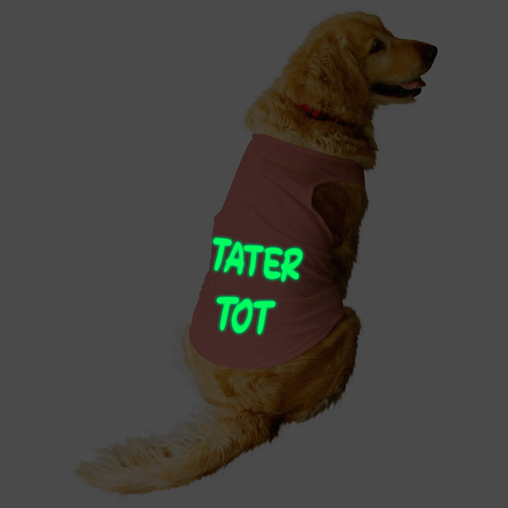 "Tater Tot" Night Glow Printed Dog Tee