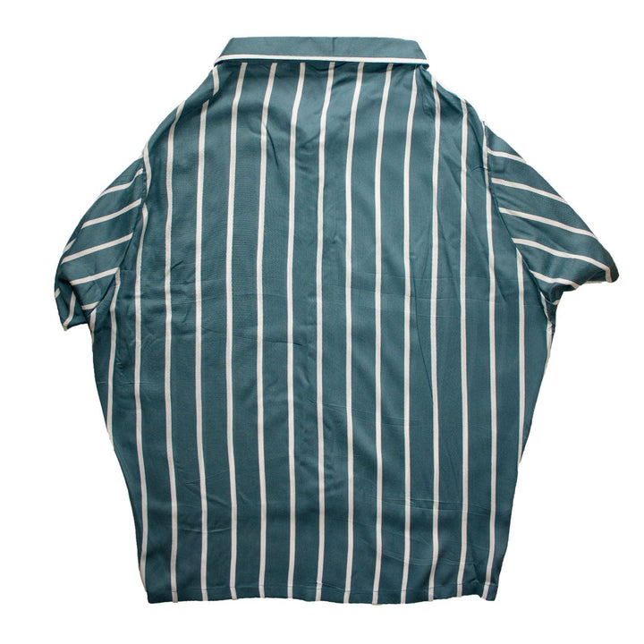 Teal Striper Cat Shirt | SoftTech Fabric