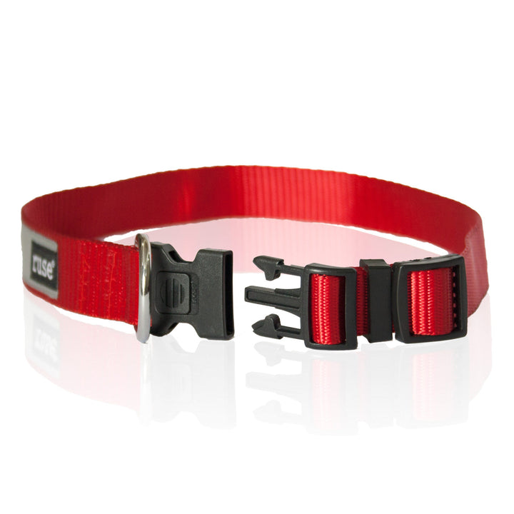 "The Don" Night Glow Printed Reflective Nylon Neck Belt Collar for Dogs