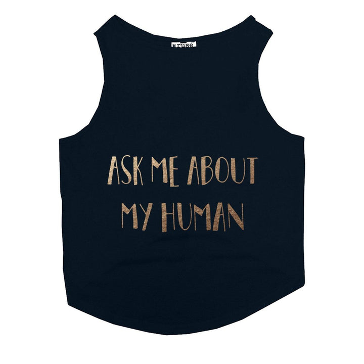 "Ask Me About My Human" Foil Edition Cat Tee