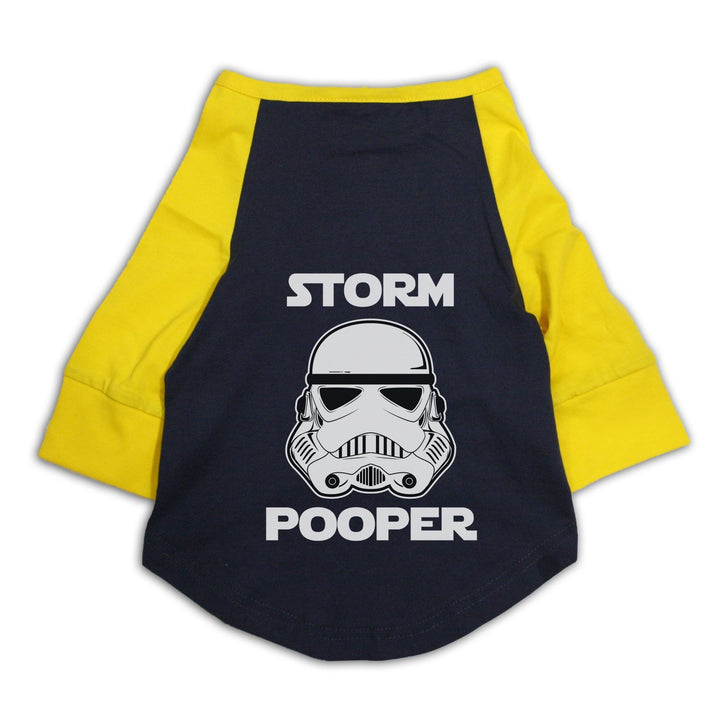 Ruse X-Small  and  Navy and Yellow Storm Pooper Raglan Cat Streetwear Tee