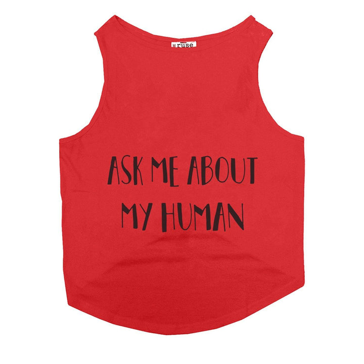 "Ask Me About My Human" Cat Tee