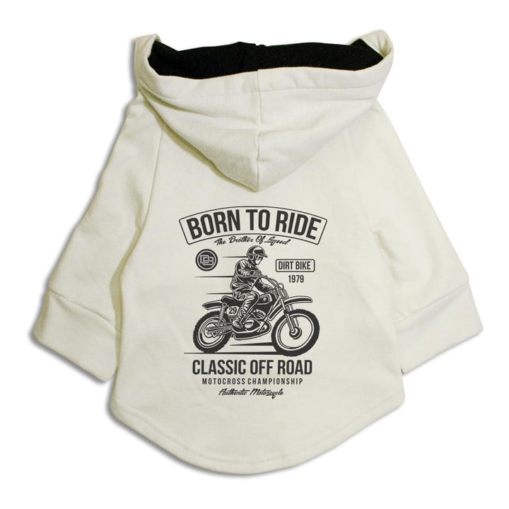 Born To Ride Dog Hoodie Jacket
