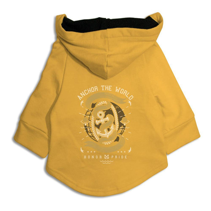 Anchor The World Dog Hoodie Jacket