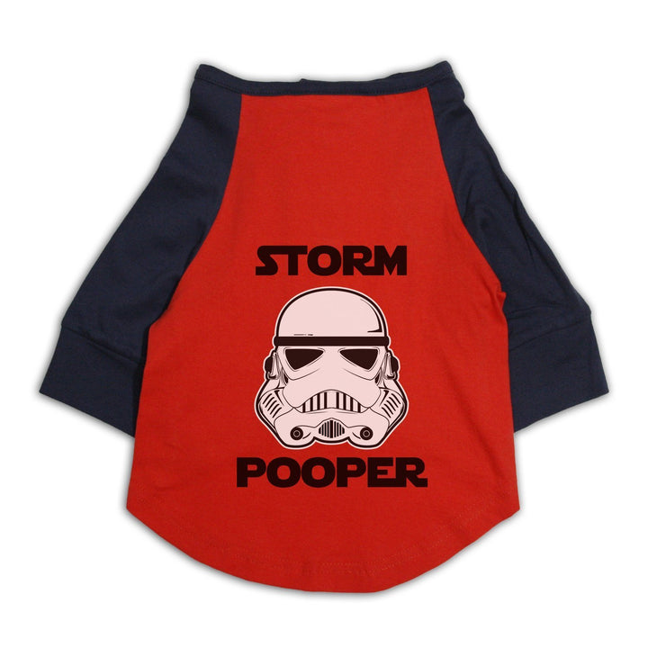 Ruse X-Small  and  Red and Navy Storm Pooper Raglan Cat Streetwear Tee
