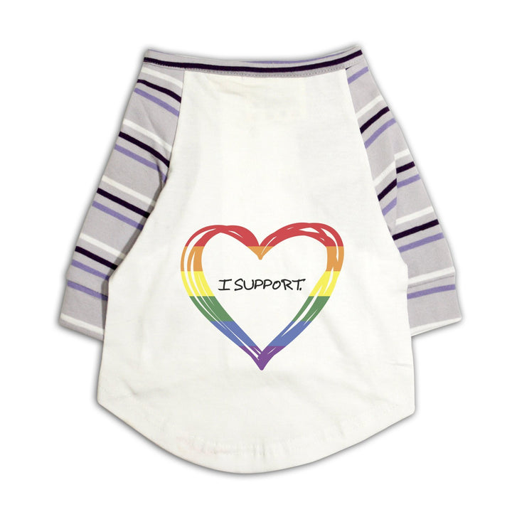 "LGBTQ - 2" Striper Raglan Cat Streetwear Tee