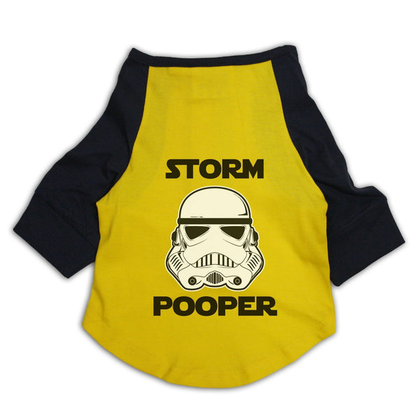 Ruse X-Small  and  Yellow and Navy Storm Pooper Raglan Cat Streetwear Tee