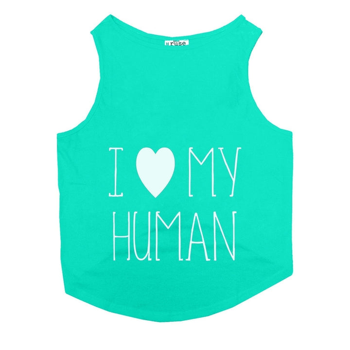"I Love My Human" Cat Tee