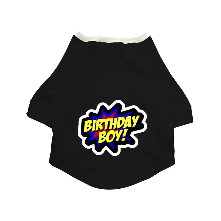 "Birthday Boy" Printed Cat Technical Jacket