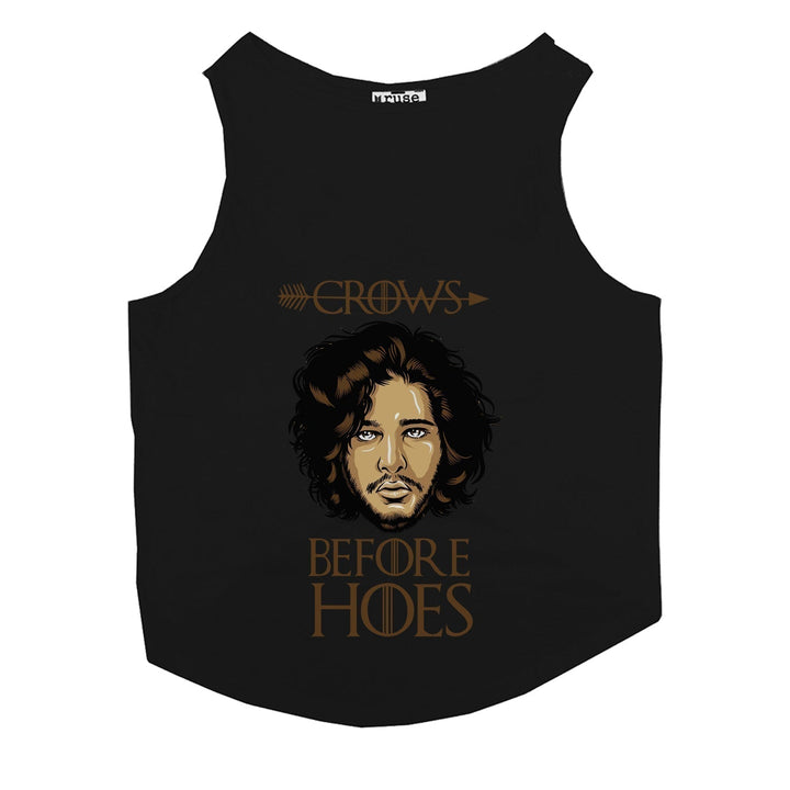 "Crows Before Hoes" Cat Tee
