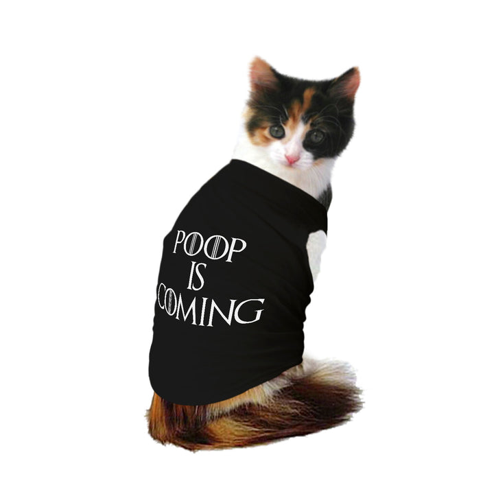 "Poop is Coming" Cat Tee