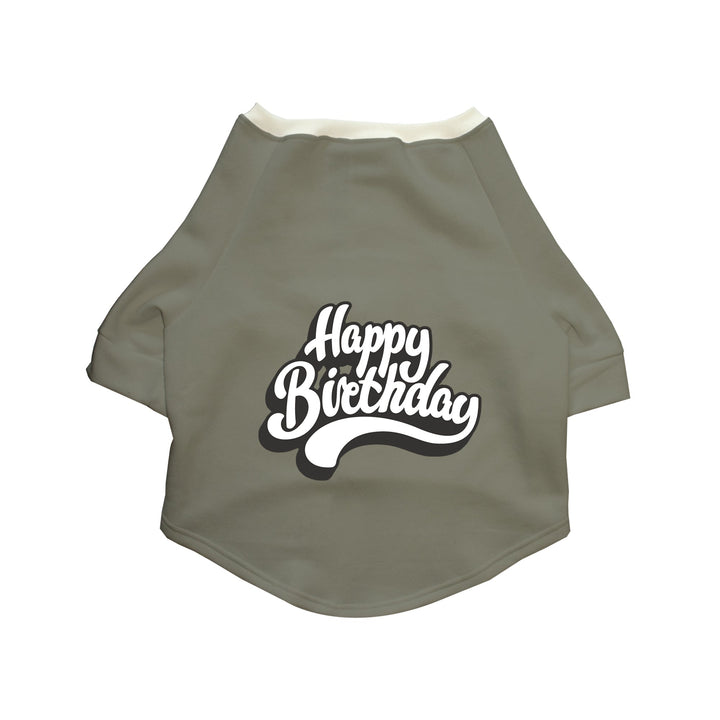 "Happy Birthday" Printed Cat Technical Jacket