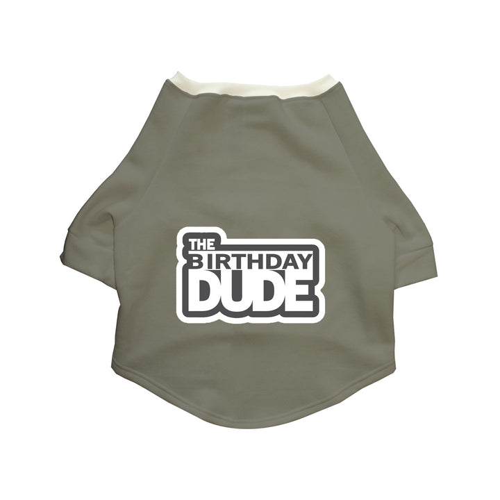 "The Birthday Dude" Printed Cat Hoodie Jacket