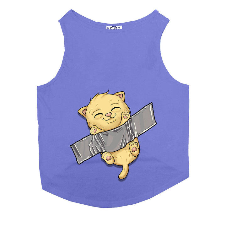 "The Comedian Cat" Printed Tank Cat Tee